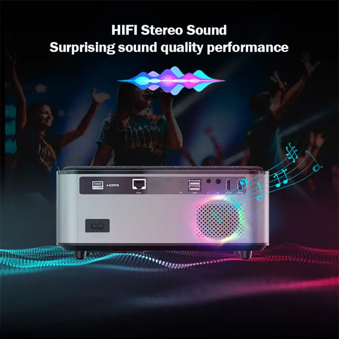 VGKE 8000 Lumens Native 1080P WiFi Android Projector Full HD Beamer Video LED LCD Proyector Mini Home Theater 4K Projector