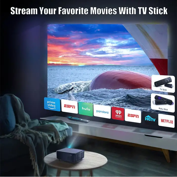 VGKE 8000 Lumens Native 1080P WiFi Android Projector Full HD Beamer Video LED LCD Proyector Mini Home Theater 4K Projector