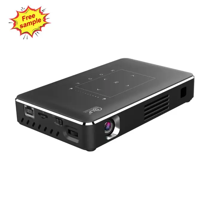 P10II Portable Android 9 DLP Smart Mini Projector with WiFi Touchscreen 3D 2G RAM 16GB ROM LED Lamp
