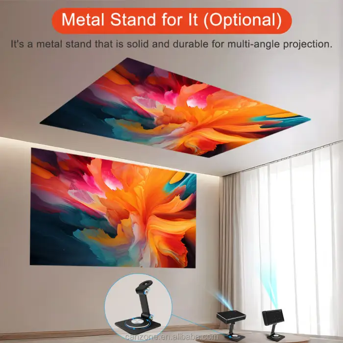 P10II Portable Android 9 DLP Smart Mini Projector with WiFi Touchscreen 3D 2G RAM 16GB ROM LED Lamp