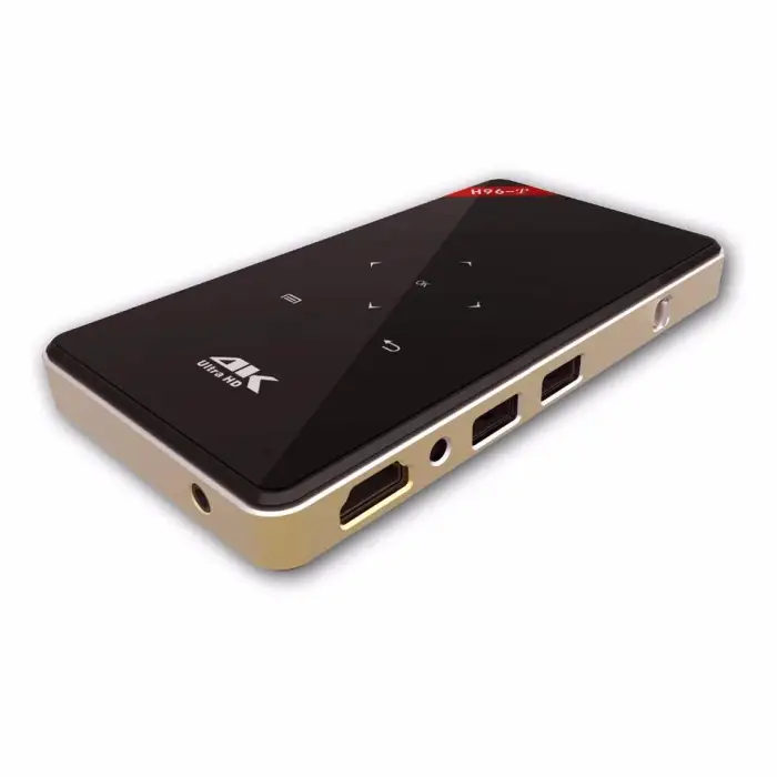 Reeshine Mini Pocket Pico Projector Mobile H96-P Dual WIFI S905x Android Smart 4k Dlp Projector