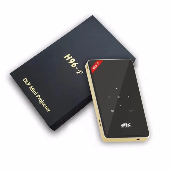 Reeshine Mini Pocket Pico Projector Mobile H96-P Dual WIFI S905x Android Smart 4k Dlp Projector