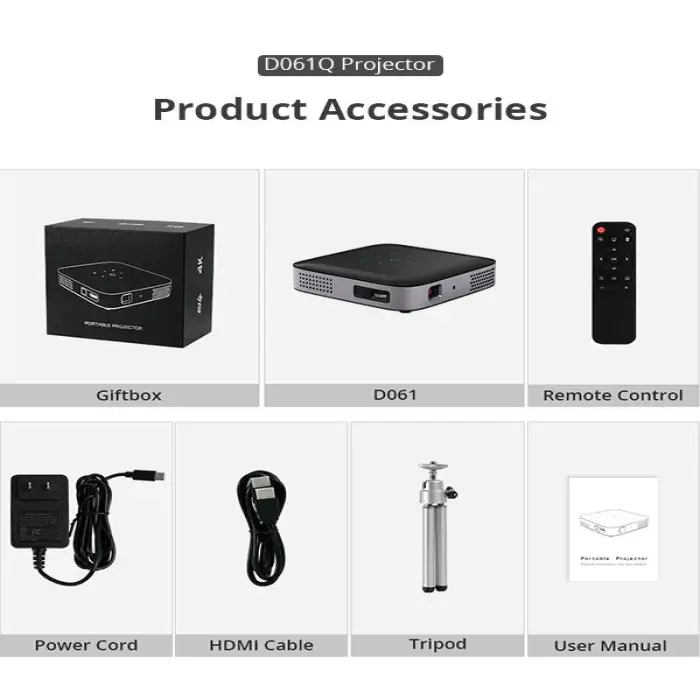 Verified Supplier of Pocket Size 3D Beam Projector Mobile 4K Laser Projector for Showing Image of Television