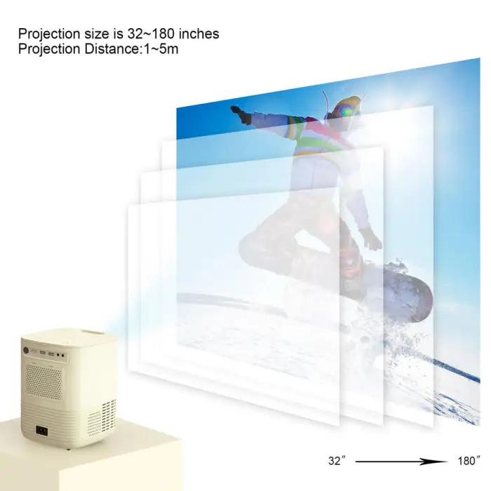 Portable Projector Home Theater Video Led Oem Odm 1080p Support 4k Smart Mini Projector