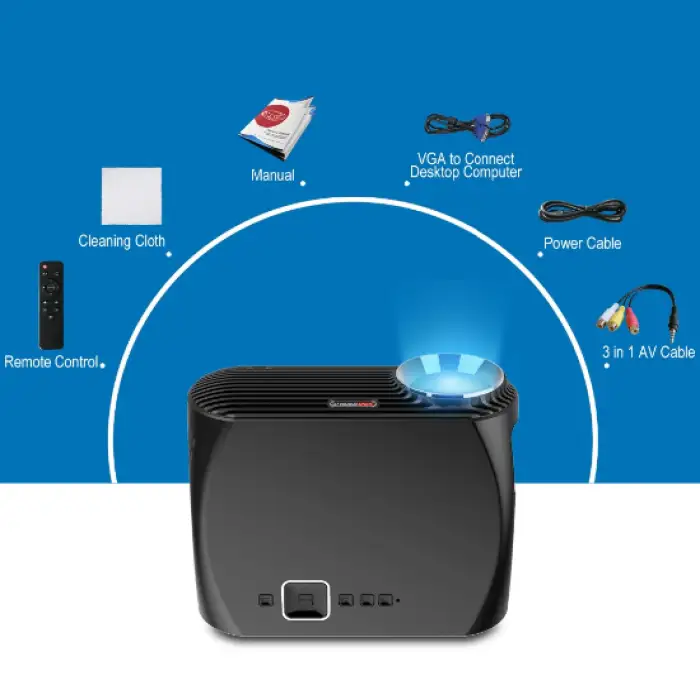 1080P Full HD GP100UP Android 6.0.1 Projector WIFI BT Projector 3500 Lumens LED TV Beamer