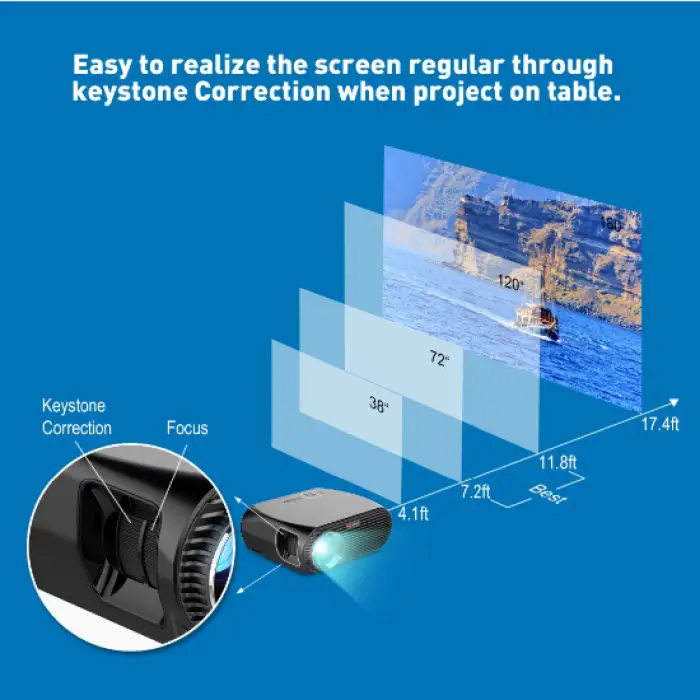 1080P Full HD GP100UP Android 6.0.1 Projector WIFI BT Projector 3500 Lumens LED TV Beamer