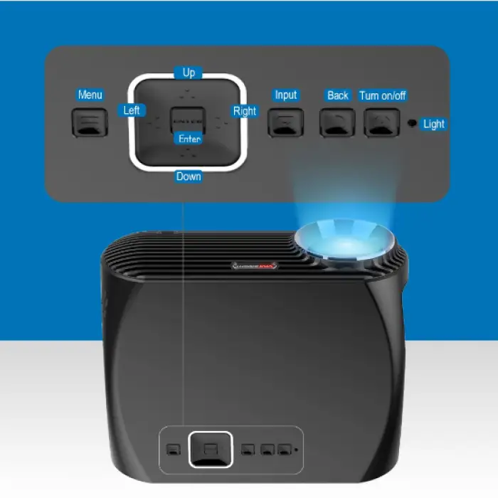 1080P Full HD GP100UP Android 6.0.1 Projector WIFI BT Projector 3500 Lumens LED TV Beamer