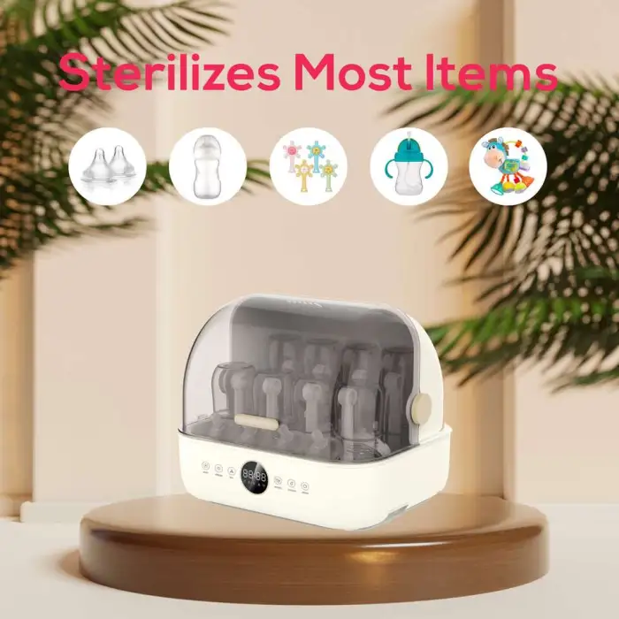 Large Capacity Steam Sterilizer Dryer for Baby Feeding Disinfecting Breast Milk Bottle High-Capacity Baby Bottle Sterilizer