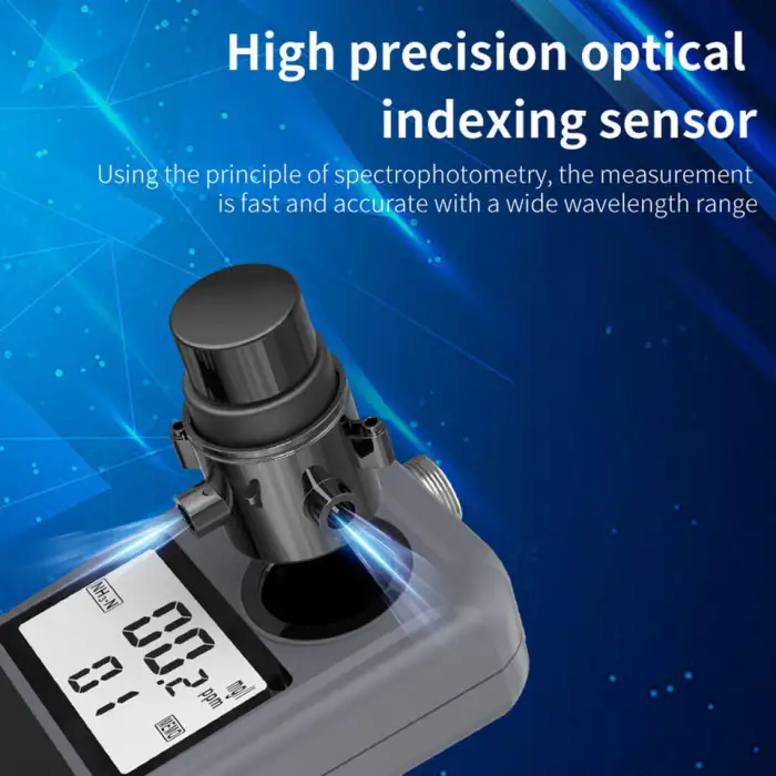 Water Quality Tester Meter Detector AE86061 Dissolved Oxygen Temperature PH Nitrite Ammonia Nitrogen Measure Analyzer