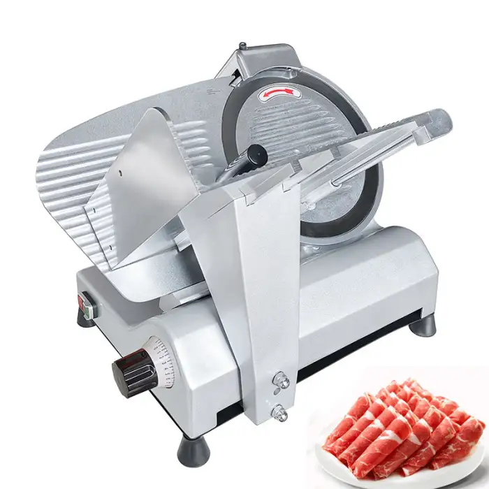 Cutter Meat Machine Chrome-plated Carbon Steel Blade Electric Deli Meat Cheese Food Ham Slicer Commercial / Chopped Meat Machine