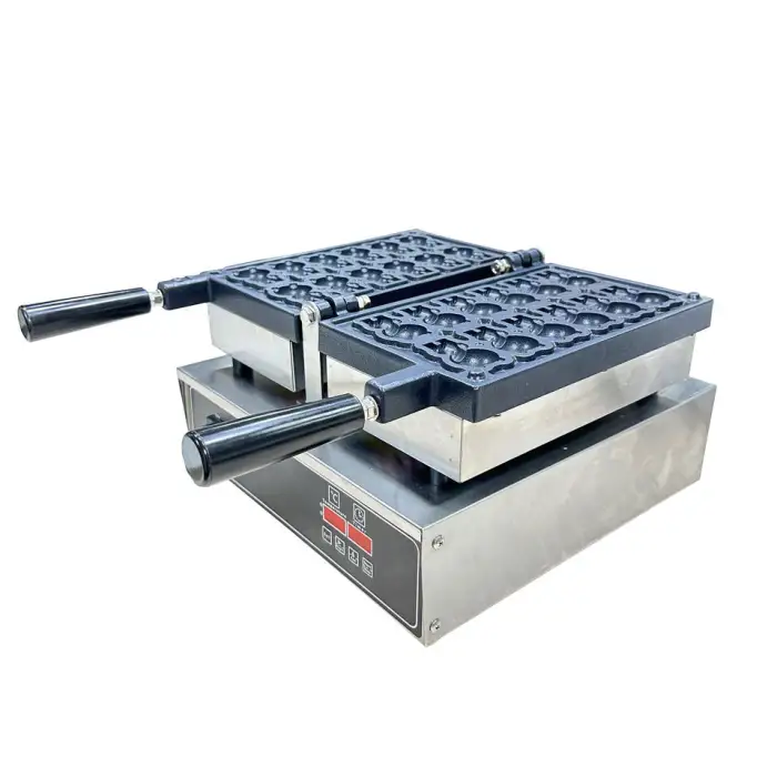 Industrial Waffleras Bear Pancake Machine Pancake Bear Shape Mini Waffle Food Making Machinery for Small Business