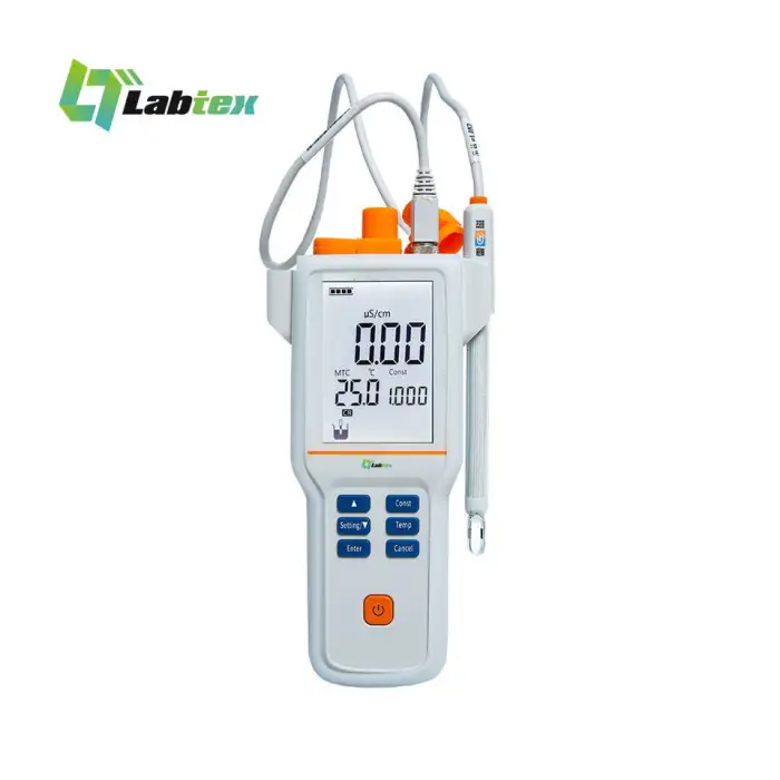 LABTEX 0.01μS/cm Conductivity Meter Portable Lab Industrial Electrical TDS Thermal Handheld Water Quality Analyzer
