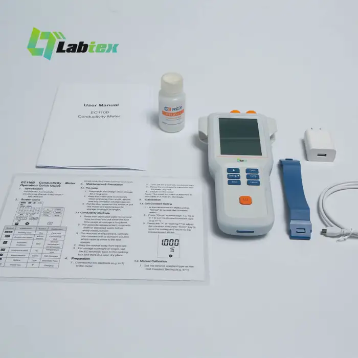 LABTEX 0.01μS/cm Conductivity Meter Portable Lab Industrial Electrical TDS Thermal Handheld Water Quality Analyzer