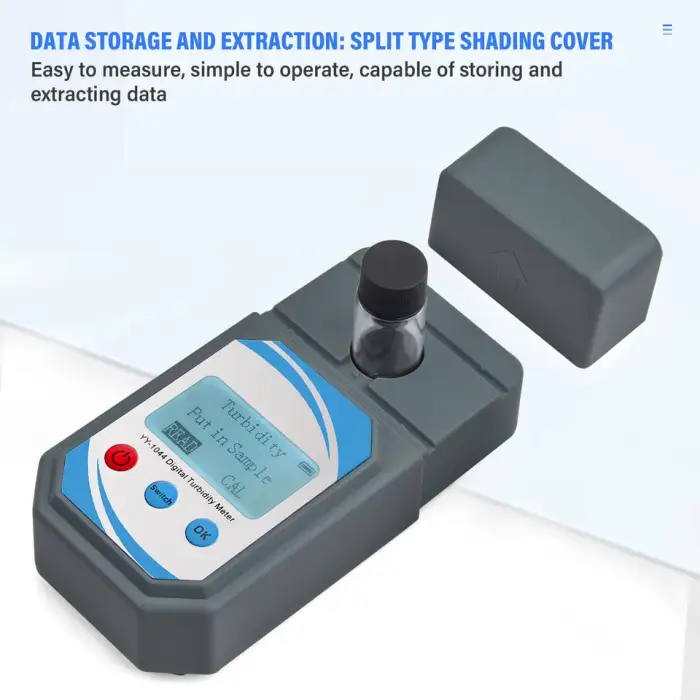 High Accuracy Handheld Turbidity Tester for Water Analysis - 0.8%FS Error, 1000NTU Range
