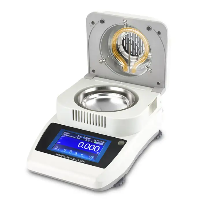120g/10mg 5mg 1mg Touch Screen Halogen Moisture Analyzer Meter for Paper Grain Food Corn Moisture Analyzer for Lab Equipment