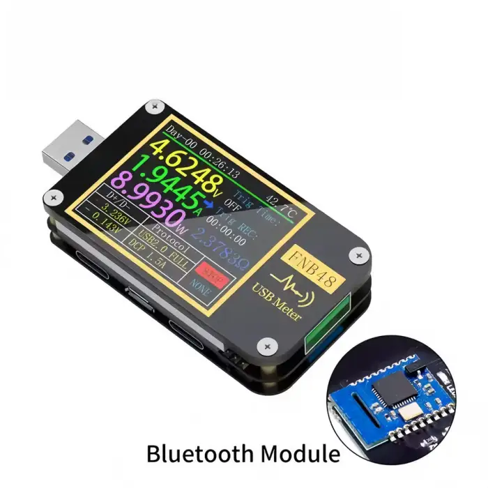 FNB48S USB Tester Voltage Current Meter for QC4+ PD3.0/2.0 PPS Trigger - Professional PD Voltage Current Testing Device