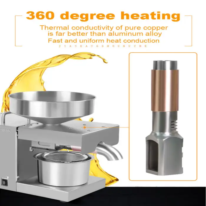 Home Oil Extraction Machine Commercial Seed Cold Oil Press Machine Olive for Small Business Motor Product