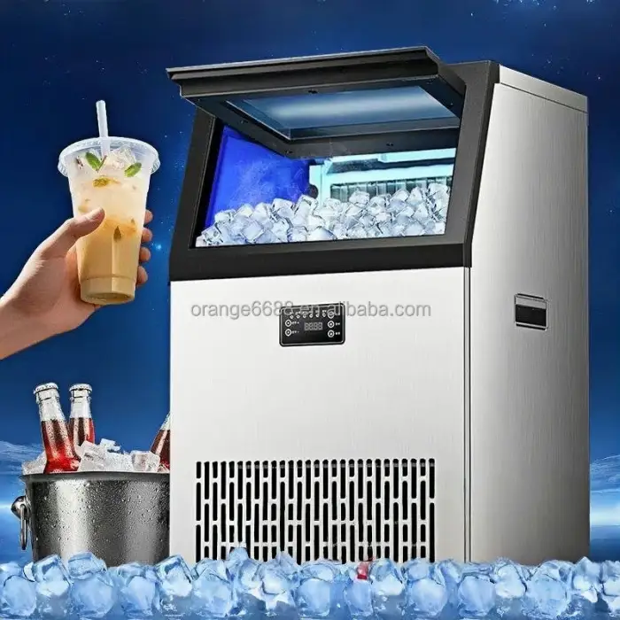 40kg 60kg Automatic Home Commercial Small Ice Cube Block Making Machine Ice Maker Machine for Business Food Beverage