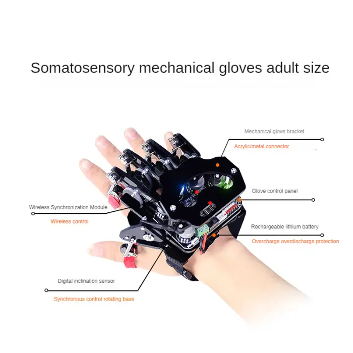 DIY Educational Teaching Display Kit Somatosensory Bionic Robot Hand and Mini Robot Arm Packaged Sets