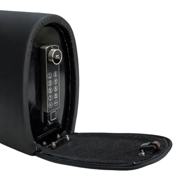 Car Headrest Storage Box Protects Valuable Items Inside the CarBiological Fingerprint Unlocking