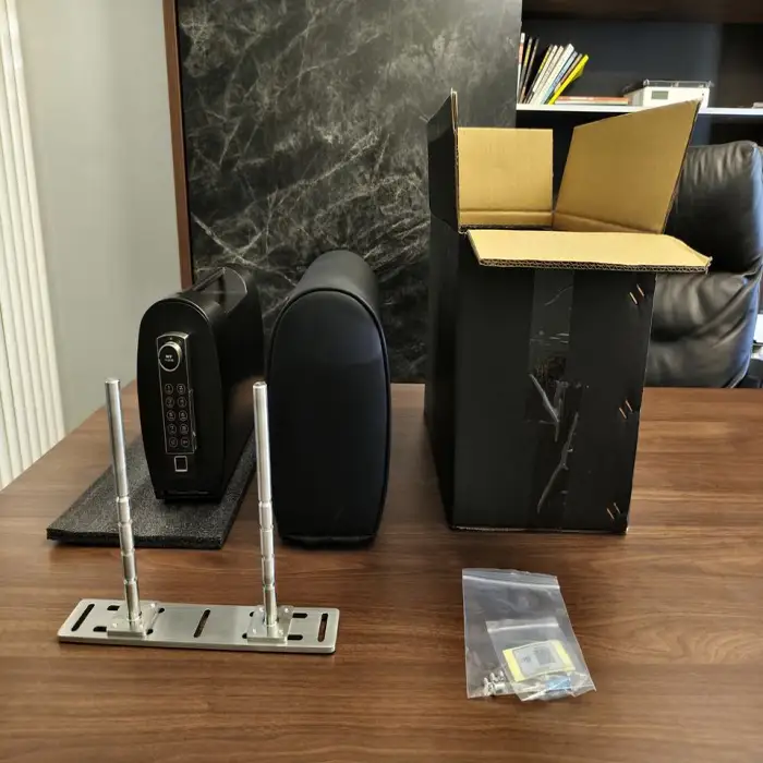 Car Headrest Storage Box Protects Valuable Items Inside the CarBiological Fingerprint Unlocking