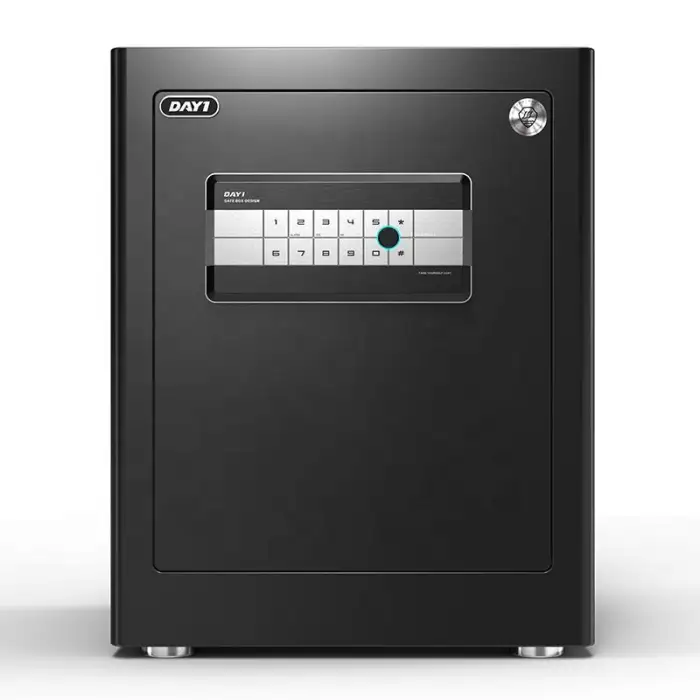 Solid Steel Anti-Theft Fingerprint Safe Box with Digital Electronic Lock and for Office Home Hotel Business