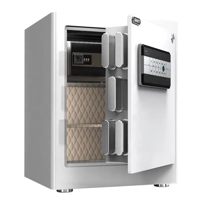 Solid Steel Anti-Theft Fingerprint Safe Box with Digital Electronic Lock and for Office Home Hotel Business