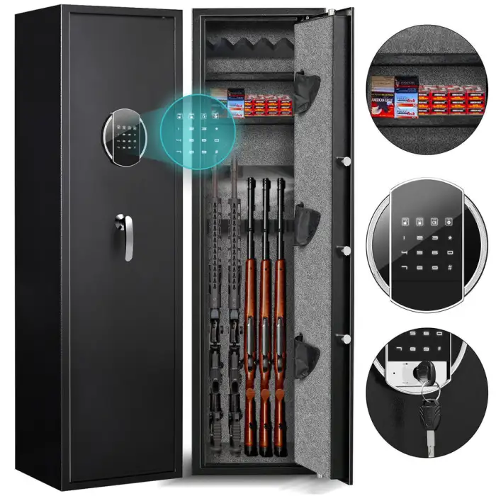 Large Space Adjustable Anti-Theft Electronic Digital Cold Rolled Steel Safe Storage Cabinet for Home Home Gun Storage