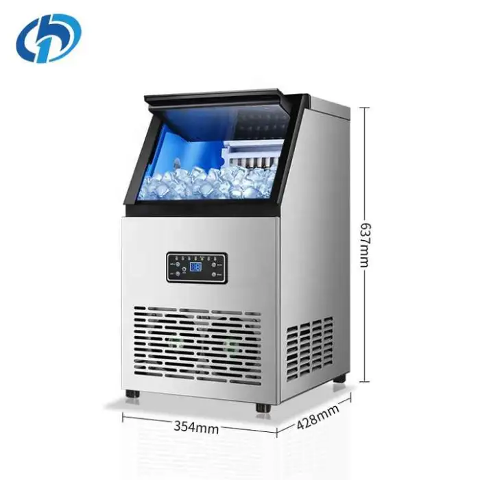 Ice Cube Machine 60kg Ice Making Machine Mini Small Countertop Home Commercial Ice Maker Machine for Business