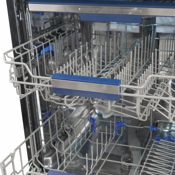 Automatic 60cm Freestanding Dishwasher with 6 Wash Programs Electric Stainless Steel Kitchen Appliance for Home Use