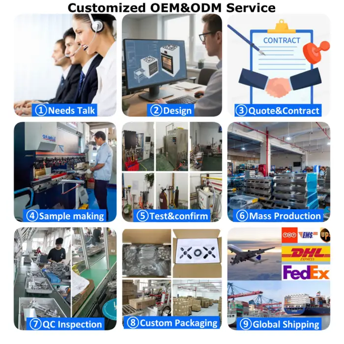 6 Burner+Gas+Stove with Oven Stainless Steel Gas Range Heavy Duty Household and Commercial Kitchen Appliance