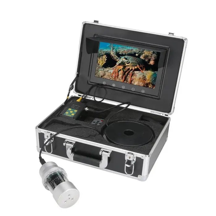 9 Inch 20m IP68 Waterproof Underwater Fishing Video Camera with 360 Degree Rotating Camera for Ice Fishing