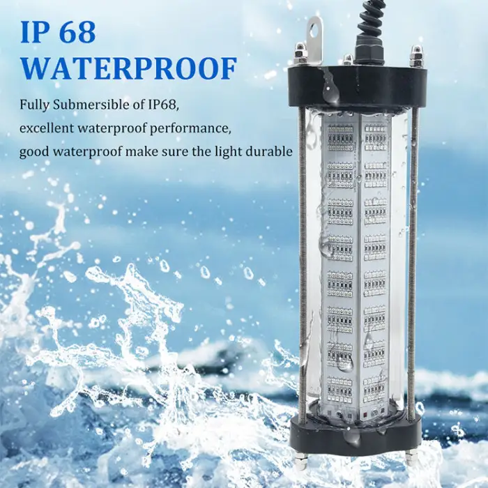 Underwater 500w Night Fishing Light for Use It in Fishing Farms (steel Cages) Inside the Open Sea Squid Fishing Light