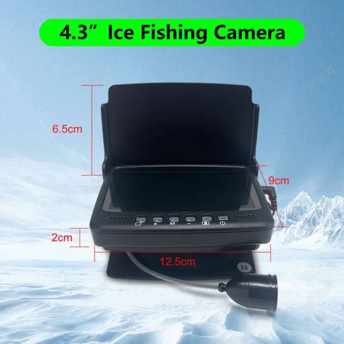 15M Underwater Fishing Camera 4.3'' LCD Ice Lake Sea Boat Kayak Fishing Tool Kits Underwater Angling Camera