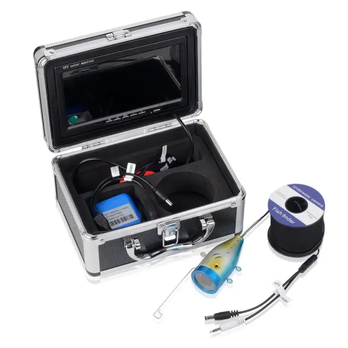 High Definition 7-Inch Fishing Underwater Camera 15 Meter Fish Finder Equipment with Clear Visual Monitoring