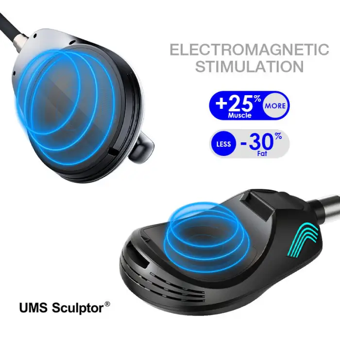 UMS Sculptor Electro Magnetic Ums 2 Handles Muscle Stimulator Portable UMS Sculpting Machine
