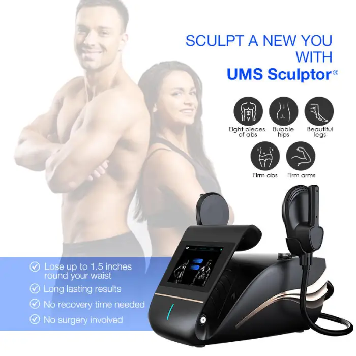 UMS Sculptor Electro Magnetic Ums 2 Handles Muscle Stimulator Portable UMS Sculpting Machine