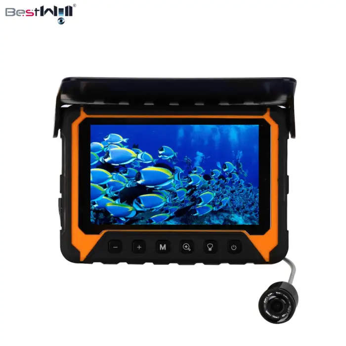Portable Fish Finder Understanding Underwater Terrain Waterproof IP68 5'' Monitor 20M IP68 Ice Underwater Fishing Camera