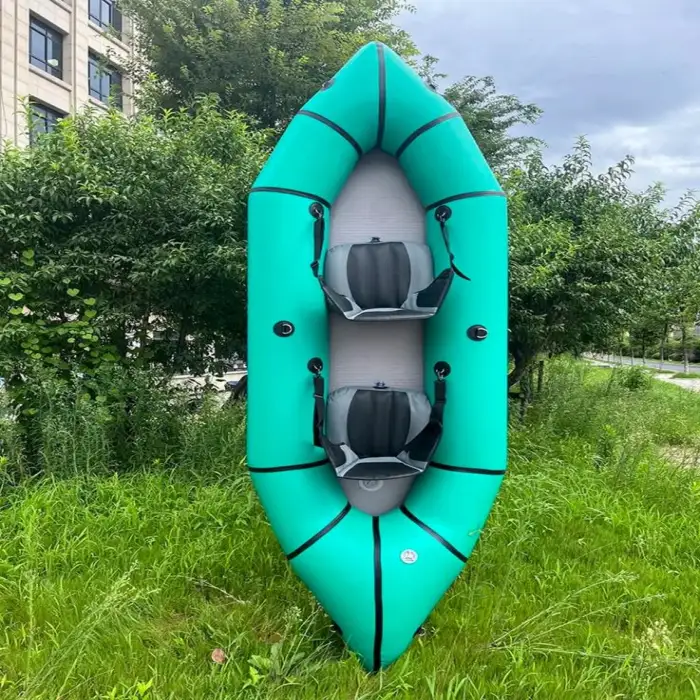 Colorful Pvc & Tpu Inflatable 2 Person 300cm Kayak with Drop Stitch Mat Boat Kayaks Sport Fishing