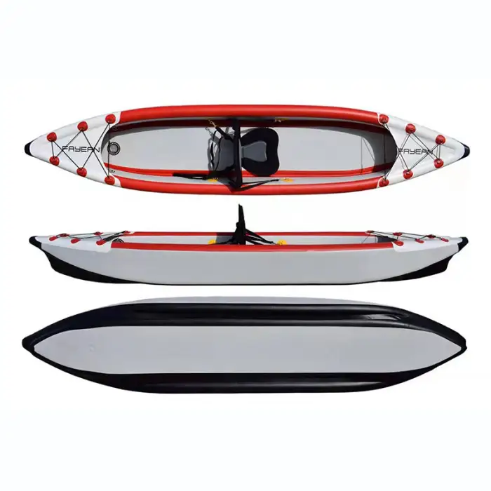 2024 Kayak Inflatable Kayak One Person Single Fishing Kayak Boat for Water Sports