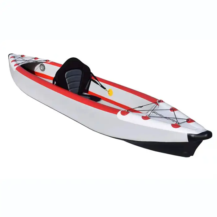 2024 Kayak Inflatable Kayak One Person Single Fishing Kayak Boat for Water Sports
