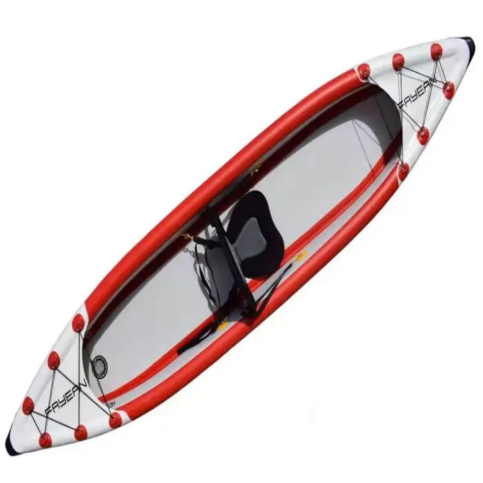 2024 Kayak Inflatable Kayak One Person Single Fishing Kayak Boat for Water Sports