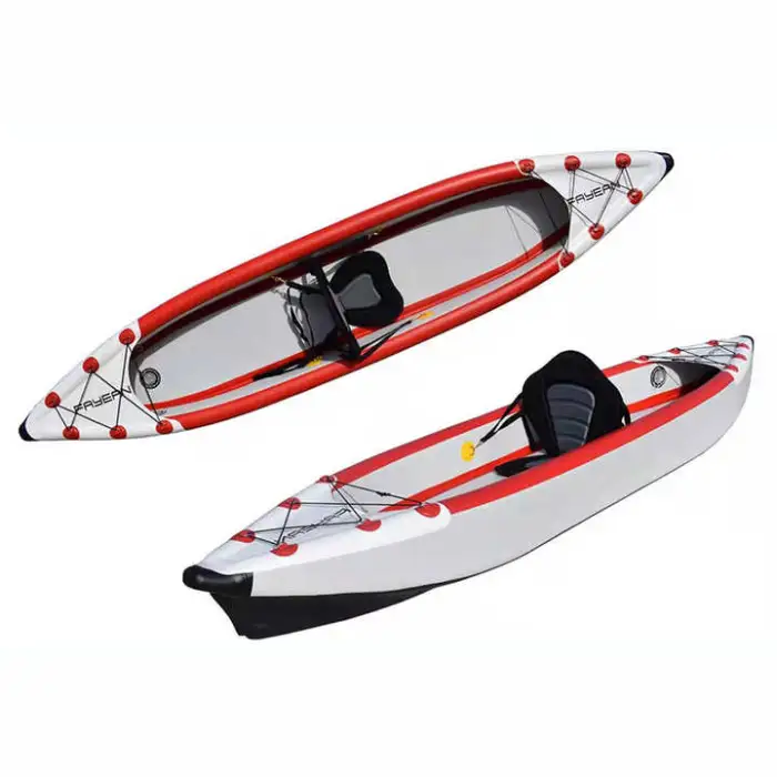 2024 Kayak Inflatable Kayak One Person Single Fishing Kayak Boat for Water Sports