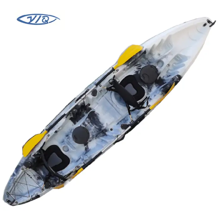 Tandem Kayak Fishing Kayak 2+1 Seats Double Sit on Top Kayak