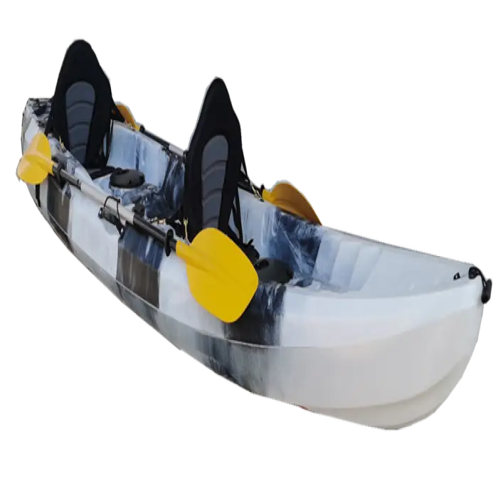 Tandem Kayak Fishing Kayak 2+1 Seats Double Sit on Top Kayak
