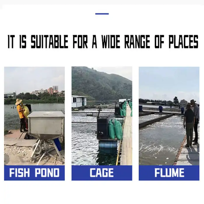 Automatic Fish Feeder Machine for Aquaculture Fish Shrimp Farming Pond Large Tank Long Life Service Self Fish Feeder