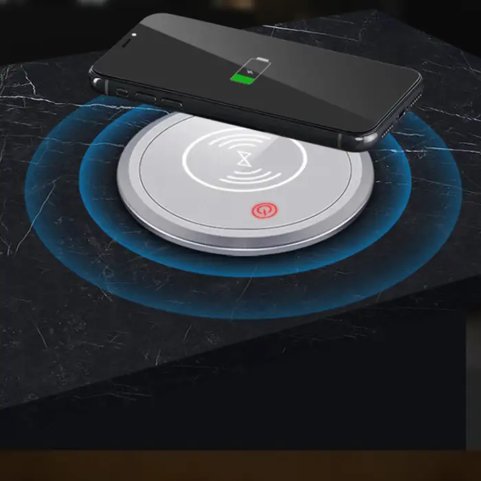 Golden Hidden Mounted Waterproof EU Power Outlet Kitchen Island Counter Top Electric Motorized Pop up Wireless USB-C Socket