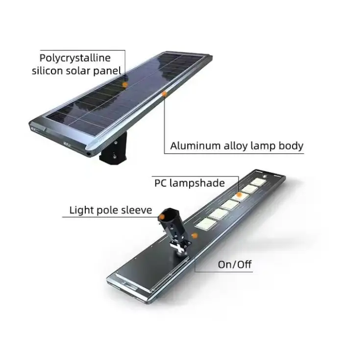 Outdoor Industrial IP66 60w 80w 120w Integrated Solar Street Light Powerful Solar Street Light