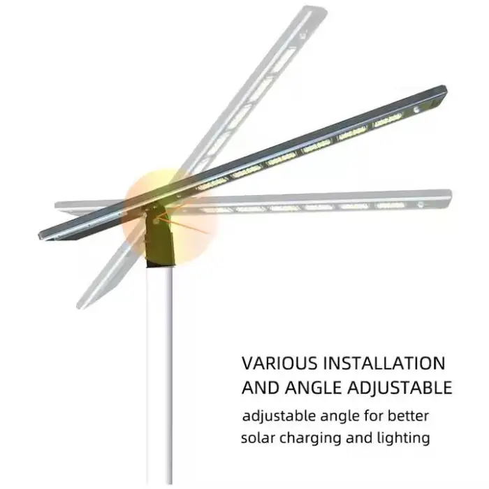 Outdoor Industrial IP66 60w 80w 120w Integrated Solar Street Light Powerful Solar Street Light