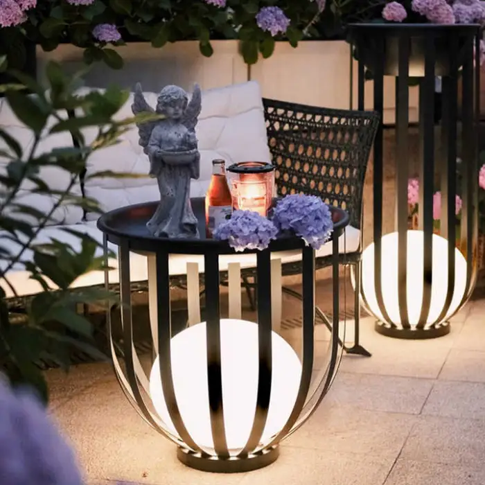 Solar Lamp Sand Black Outdoor Waterproof Led Solar Lights for Garden